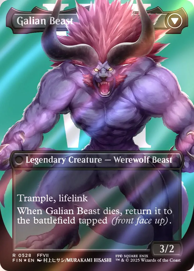 Vincent Valentine // Galian Beast [528] [Borderless] [Character] [FINAL FANTASY] [Surge Foil] - Image 2