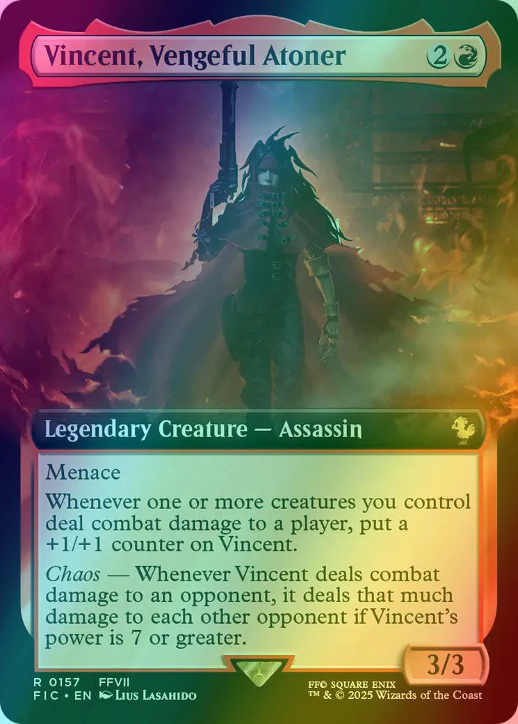 Vincent, Vengeful Atoner [157] [Extended Art] [FINAL FANTASY: Commander] [Foil]