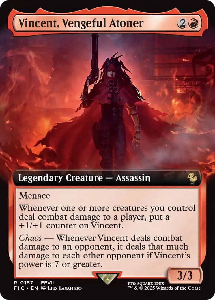 Vincent, Vengeful Atoner [157] [Extended Art] [FINAL FANTASY: Commander] [Non-Foil]