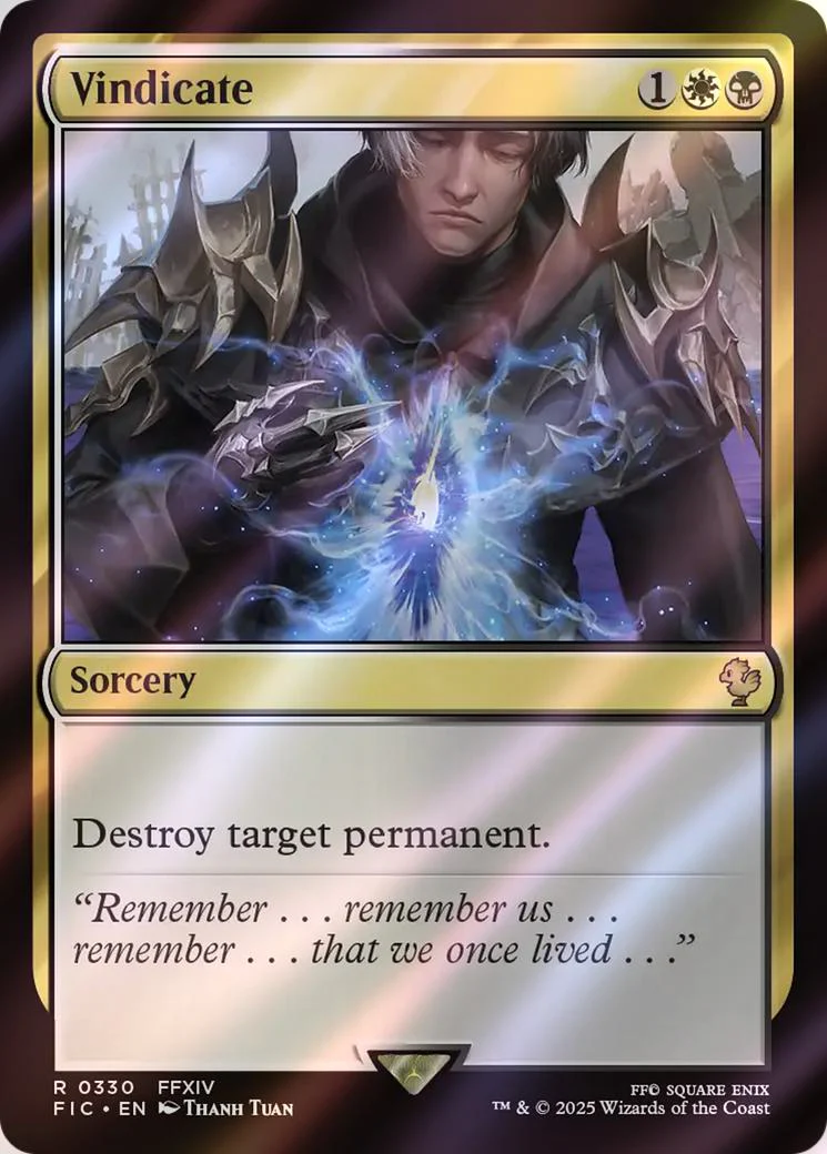 Vindicate [330] [FINAL FANTASY: Commander] [Surge Foil]