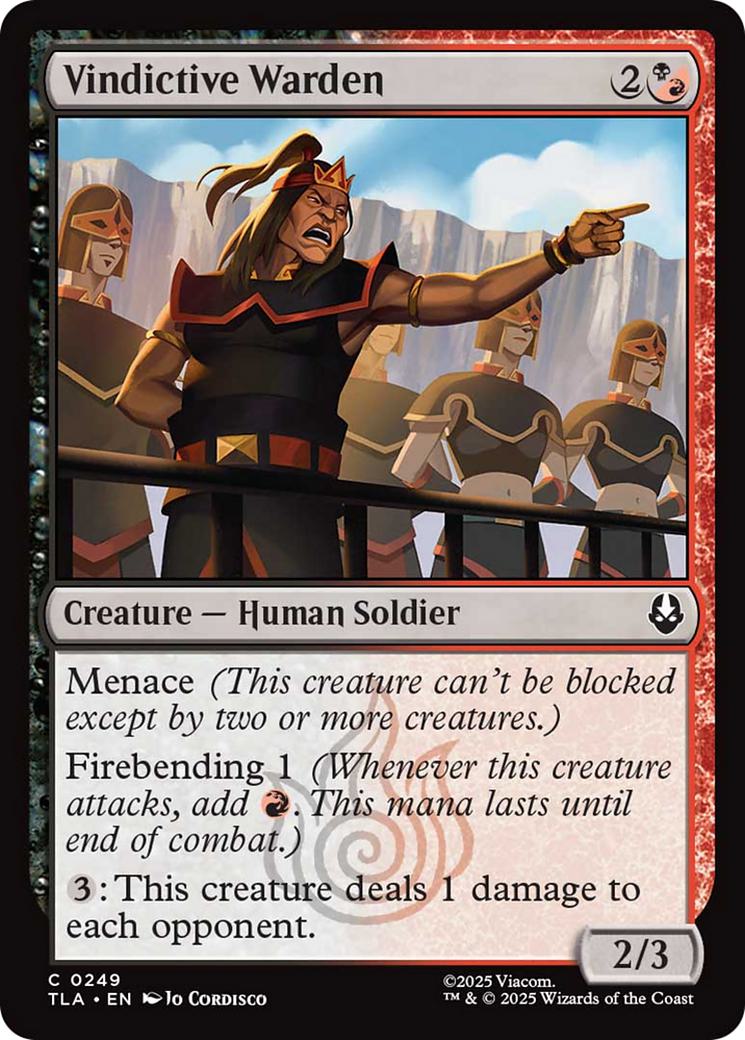 Vindictive Warden [249] [Avatar: The Last Airbender] [Non-Foil]