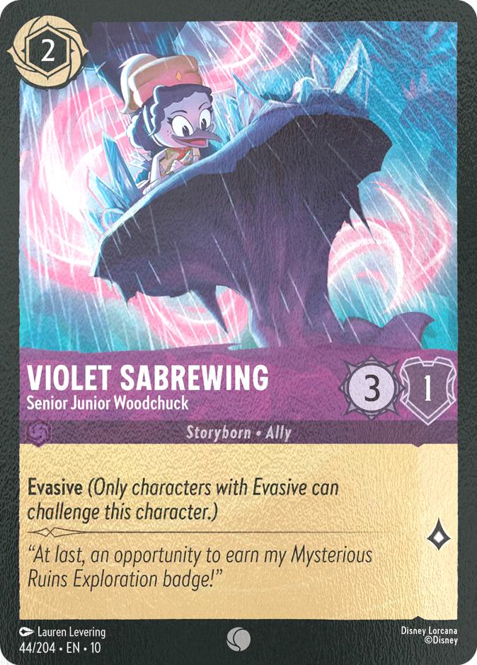 Violet Sabrewing - Senior Junior Woodchuck - 44/204 [Whispers in the Well] [Cold Foil]