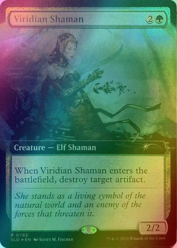 Viridian Shaman [0782] [Extended Art] [Scott M. Fischer] [Secret Lair Drop] [Foil]
