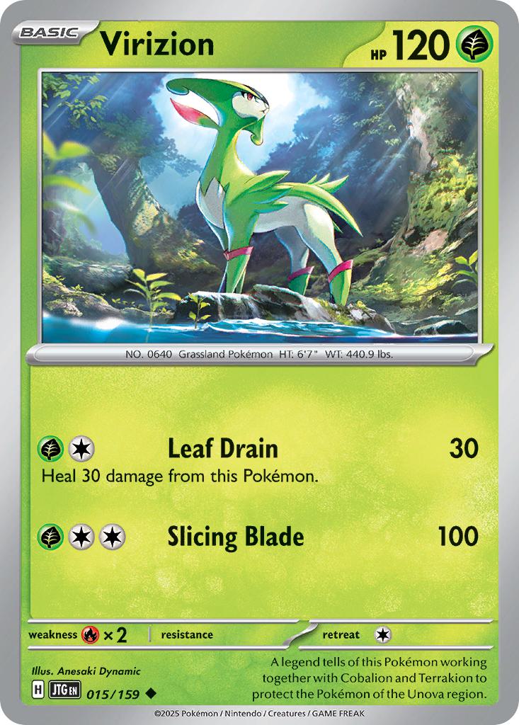 Virizion - 015/159 - Uncommon [sv09-015] [Non-Holo]