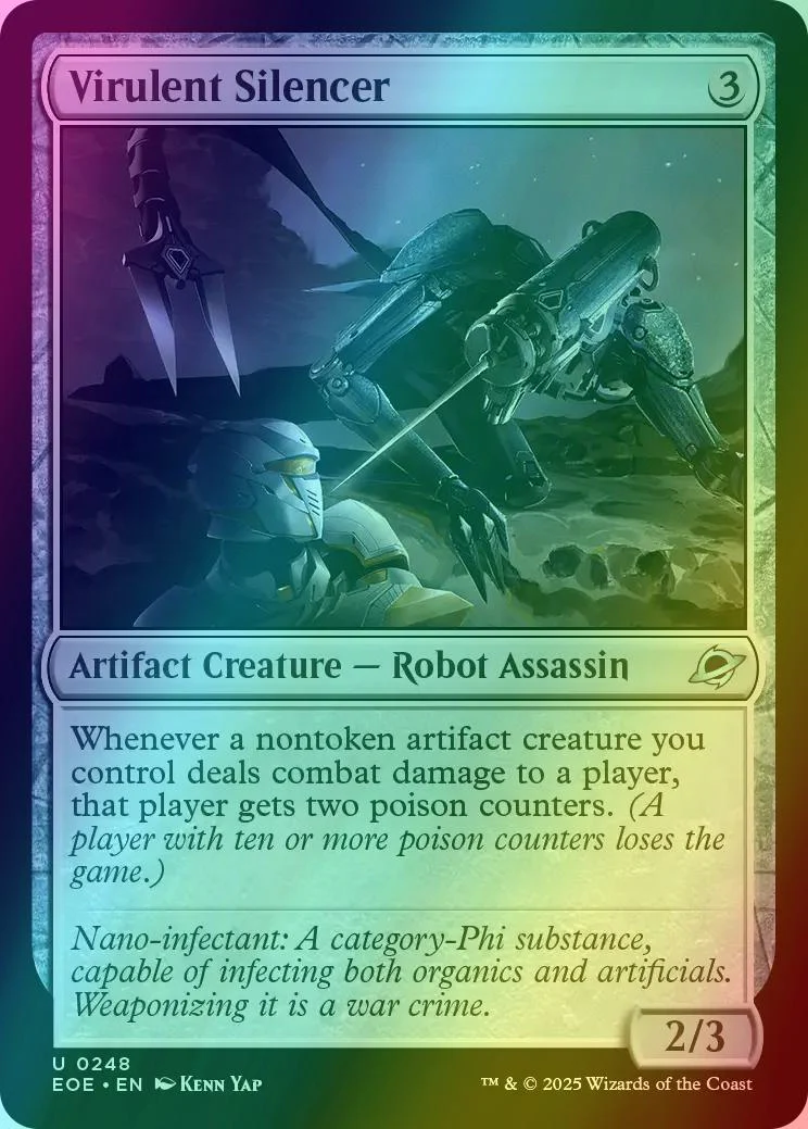 Virulent Silencer [248] [Edge of Eternities] [Foil]