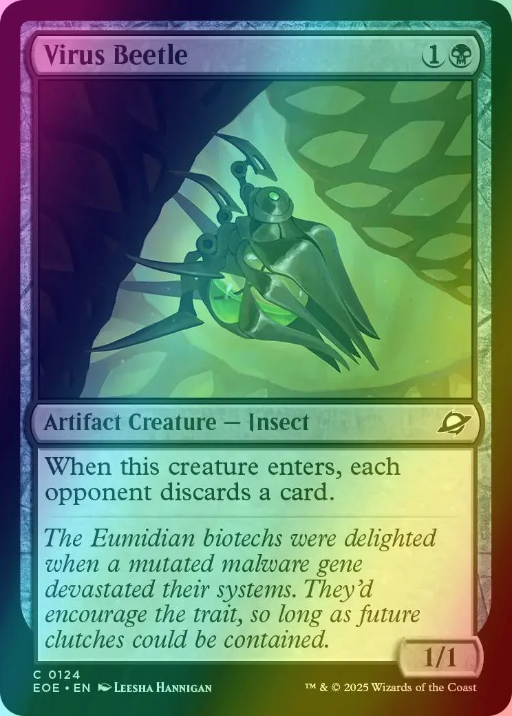 Virus Beetle [124] [Edge of Eternities] [Foil]