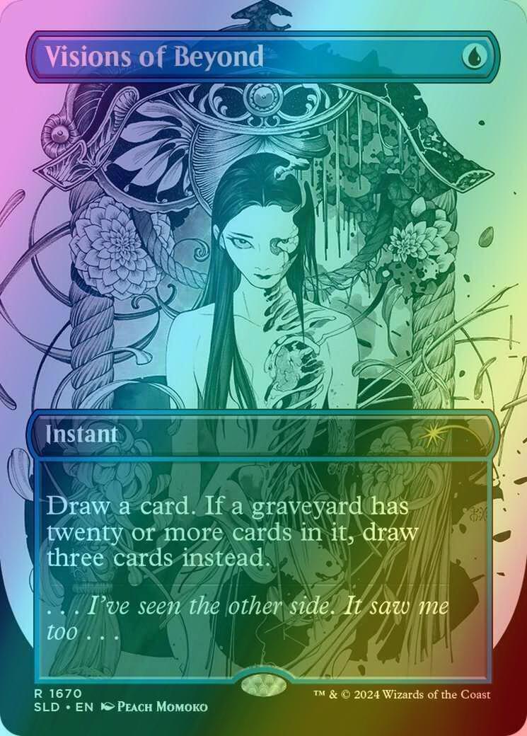 Visions of Beyond [1670] [Borderless] [Peach Momoko] [Secret Lair Drop] [Foil]