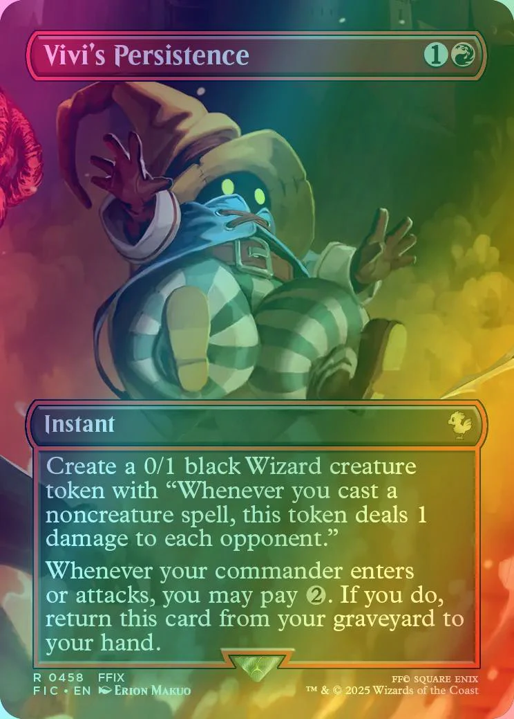 Vivi's Persistence [458] [Borderless] [Scene] [FINAL FANTASY: Commander] [Foil]