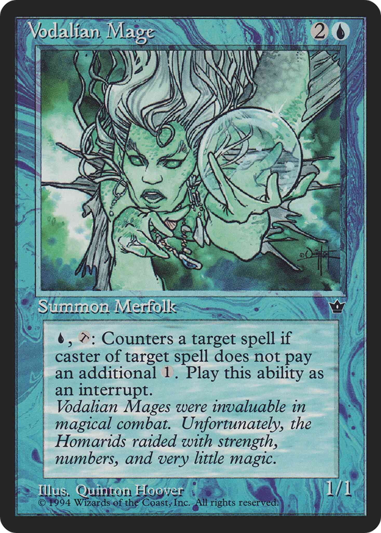 Vodalian Mage [Quinton Hoover] [30c] [Fallen Empires] [Non-Foil]