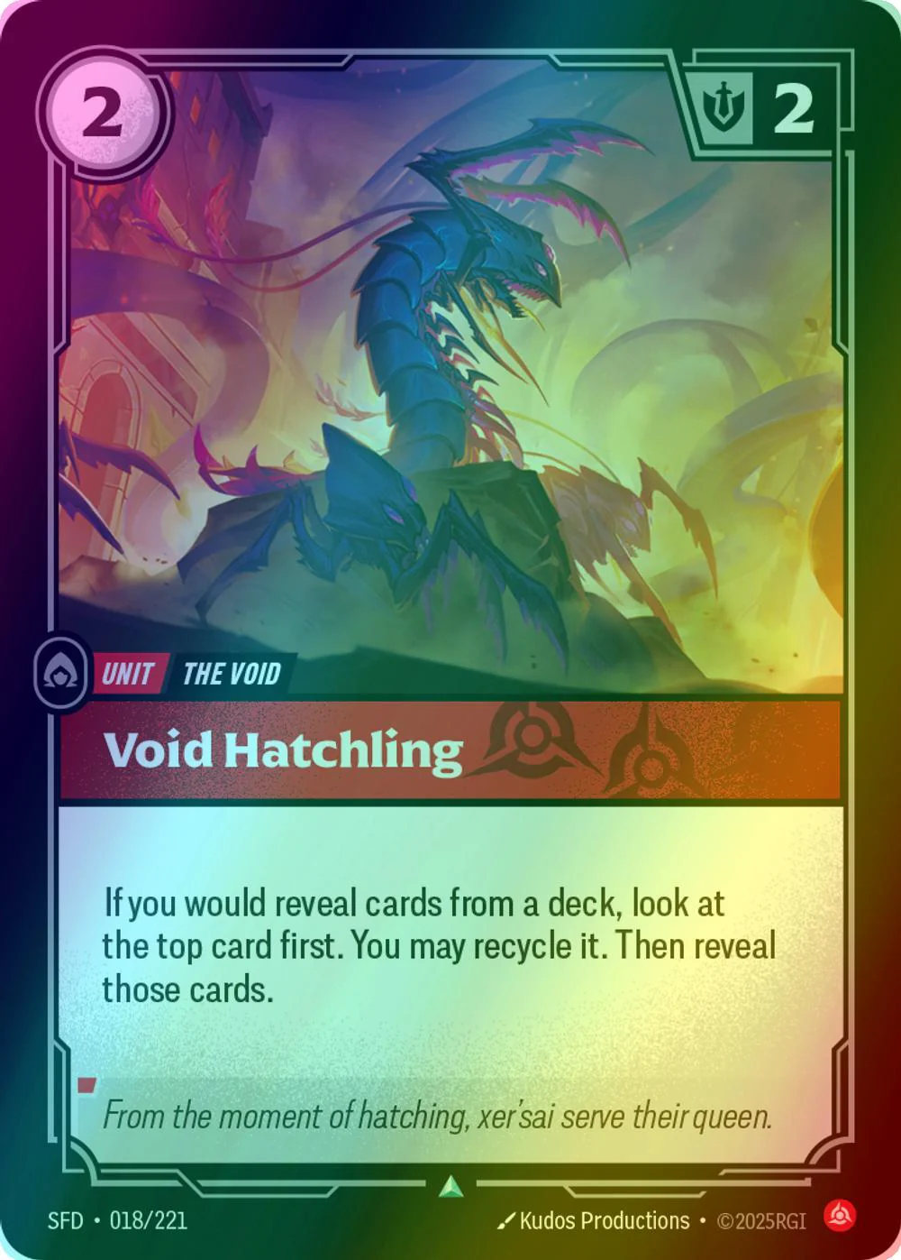 Void Hatchling - 018/221 [Spiritforged] [Foil]