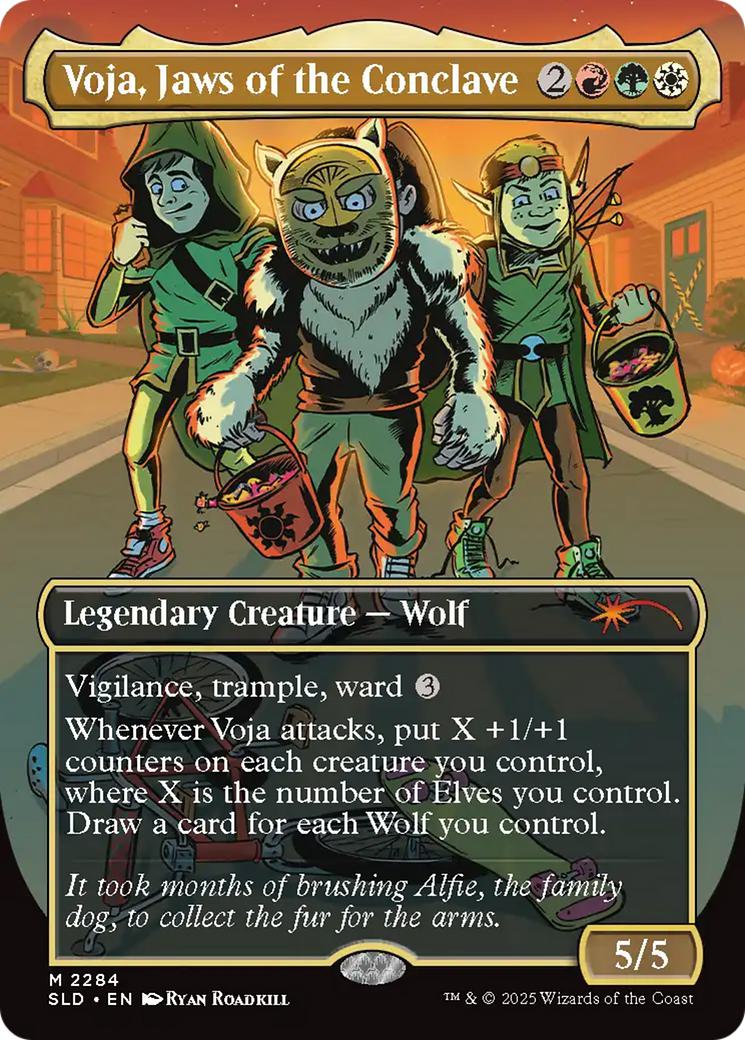 Voja, Jaws of the Conclave [2284] [Borderless] [Trick or Treat] [Secret Lair Drop] [Non-Foil]