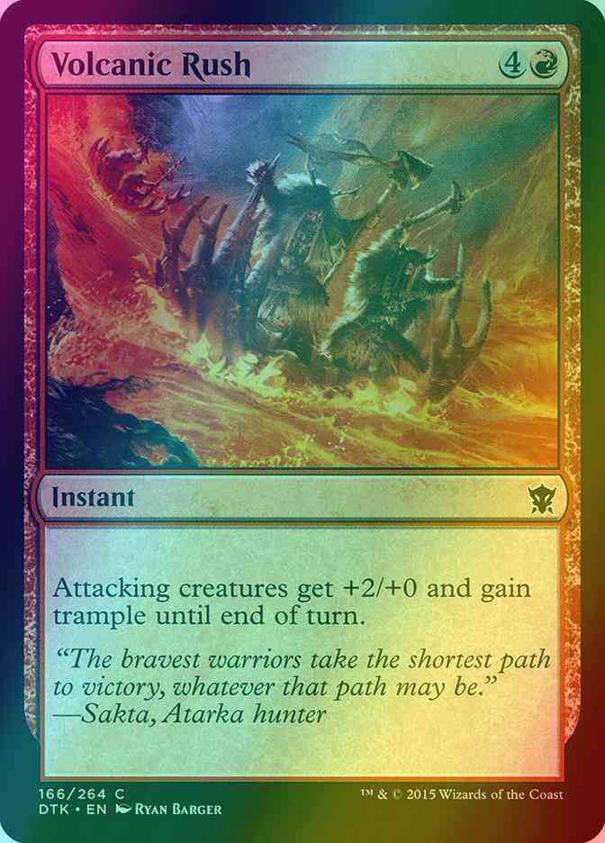 Volcanic Rush [166] [Dragons Of Tarkir] [Foil]