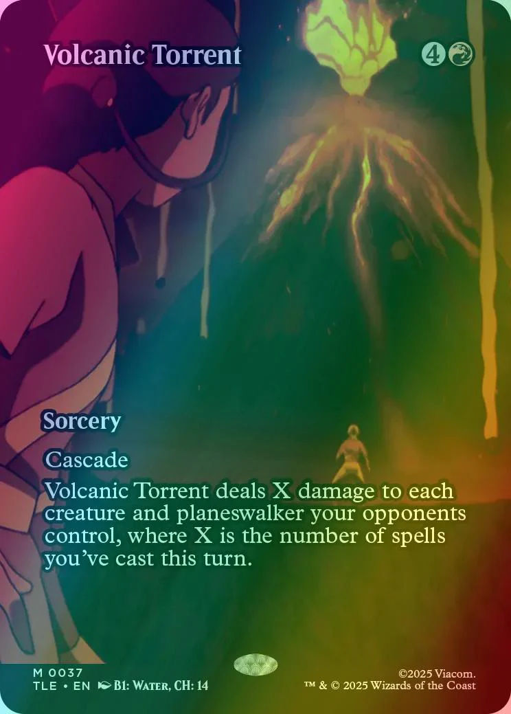 Volcanic Torrent [37] [Borderless] [Source Material] [Avatar: The Last Airbender Eternal] [Foil]