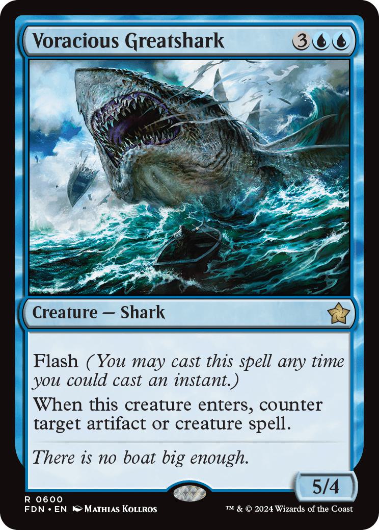 Voracious Greatshark [600] [Foundations] [Non-Foil]