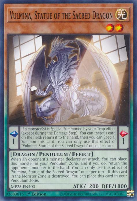 Vulmina, Statue of the Sacred Dragon - MP25-EN400 - Common - 1st Edition