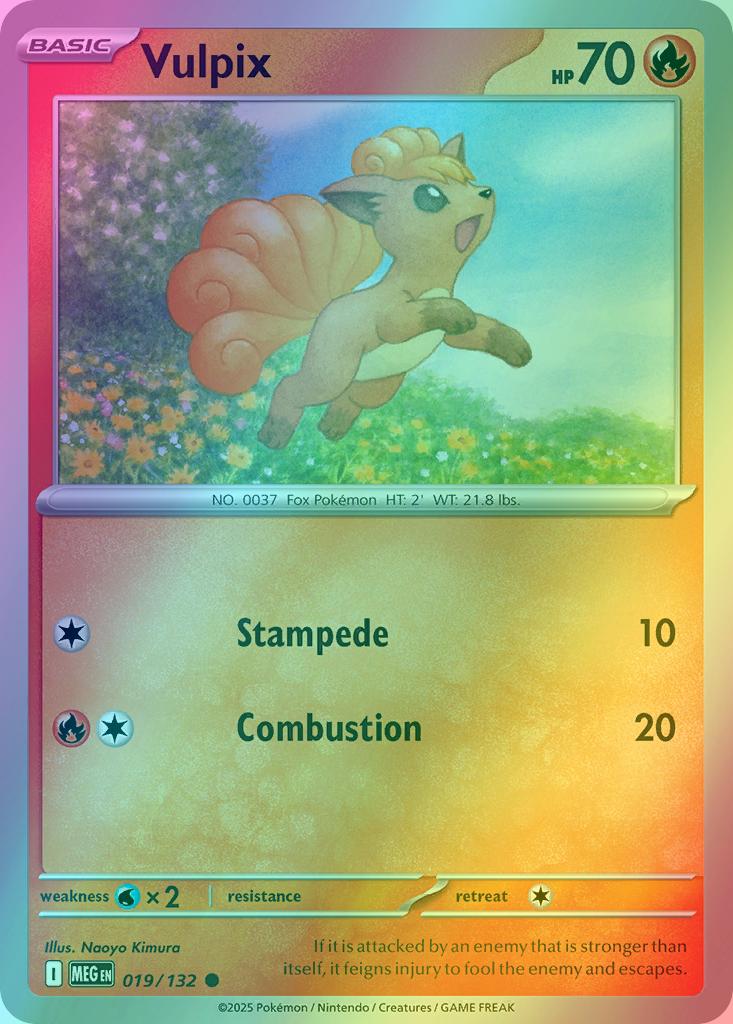 Vulpix - 019/132 - Common [me01-019] [Reverse Holo]