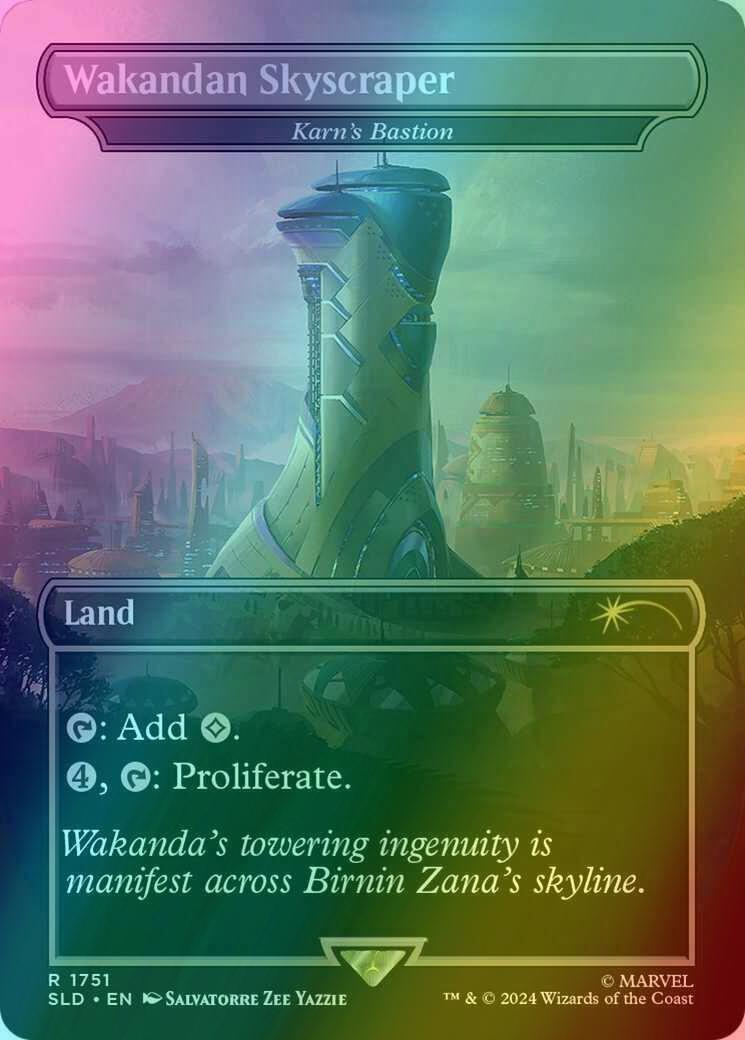 Wakandan Skyscraper - Karn's Bastion [1751] [Borderless] [Marvel's Black Panther] [Secret Lair Drop] [Foil]