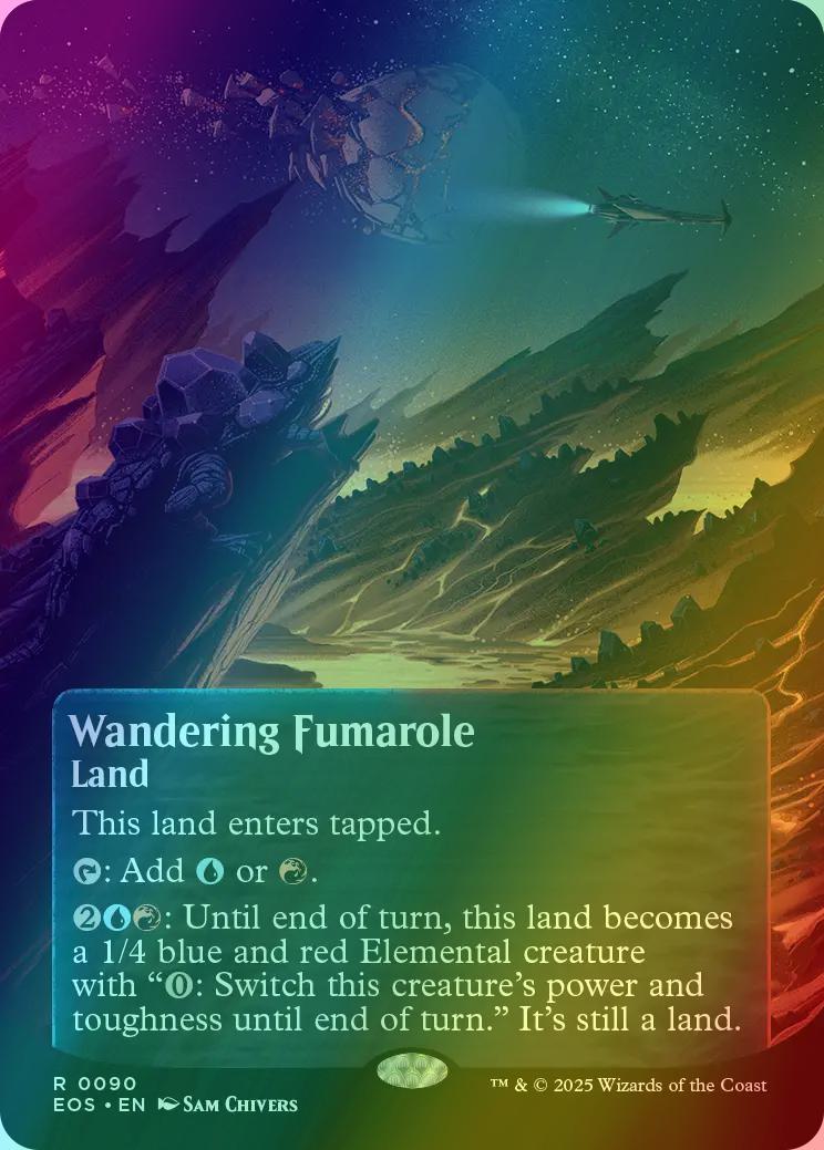 Wandering Fumarole [90] [Borderless] [Poster] [Edge of Eternities: Stellar Sights] [Foil]