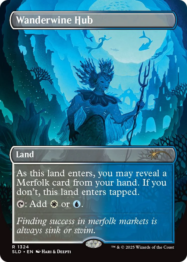 Wanderwine Hub [1324] [Borderless] [Lorwyn Lightboxes] [Secret Lair Drop] [Non-Foil]
