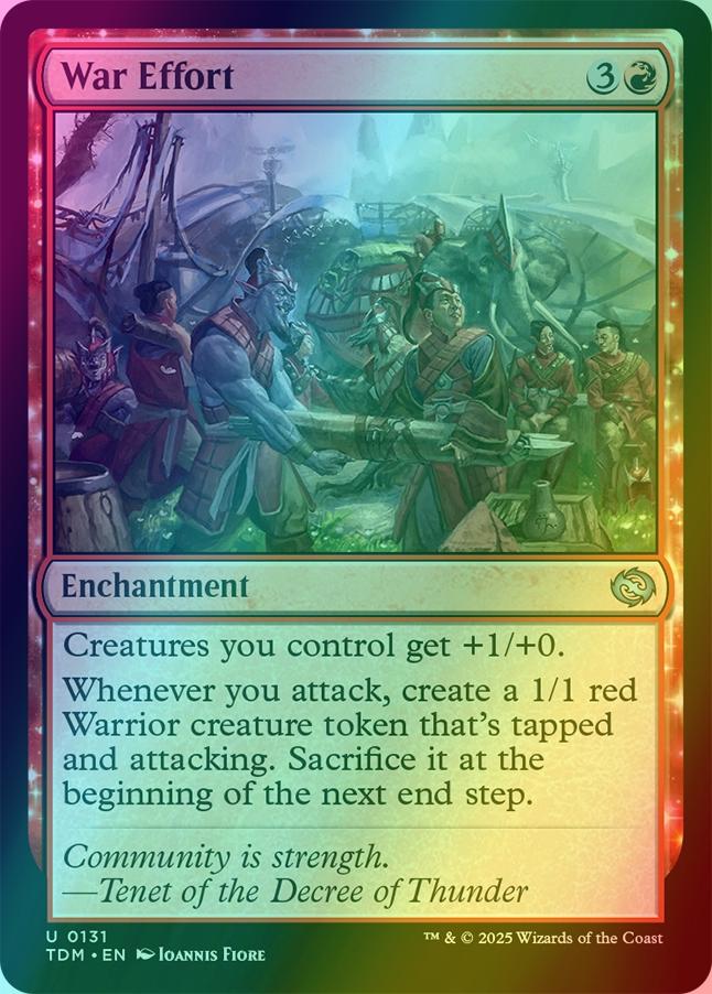 War Effort [131] [Tarkir: Dragonstorm] [Foil]