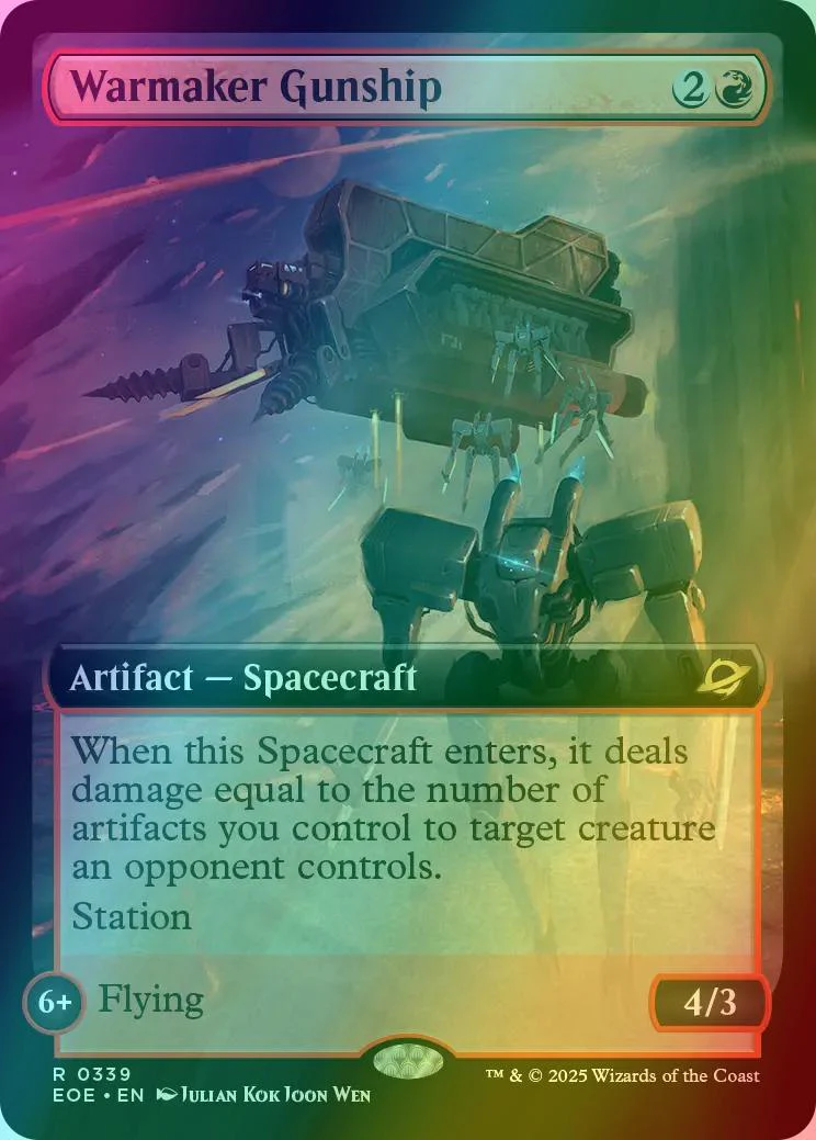 Warmaker Gunship [339] [Extended Art] [Edge of Eternities] [Foil]