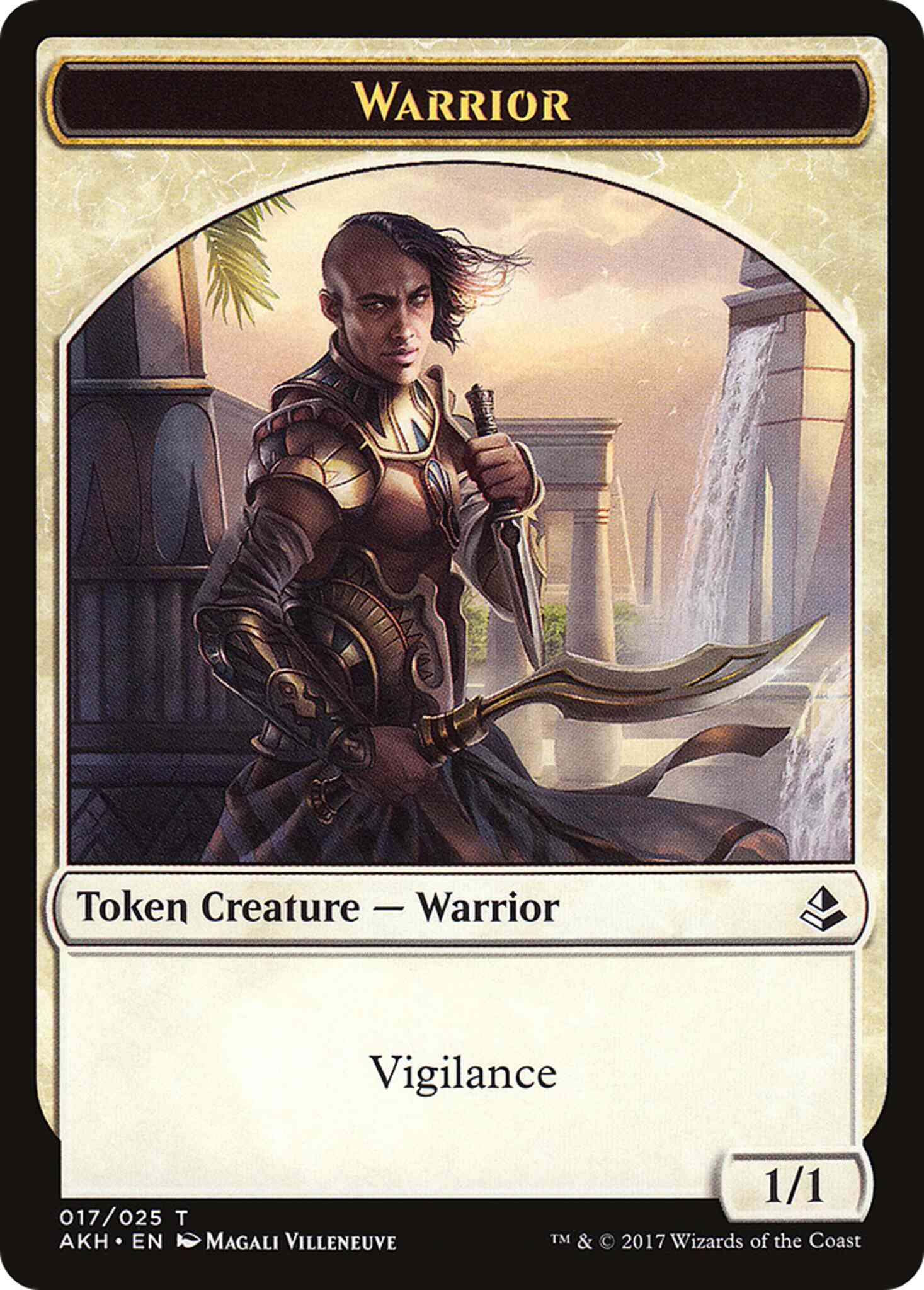 Warrior Token [17] [Amonkhet Tokens] [Non-Foil]