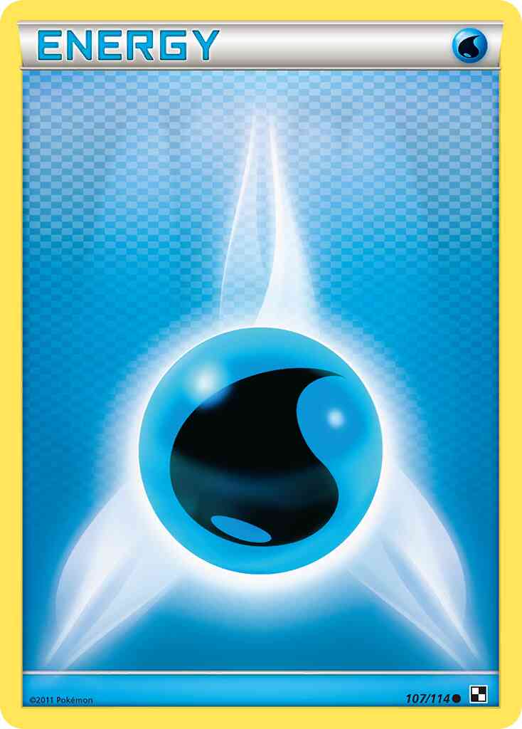 Water Energy - 107/114 - Common [bw1-107] [Reverse Holo]