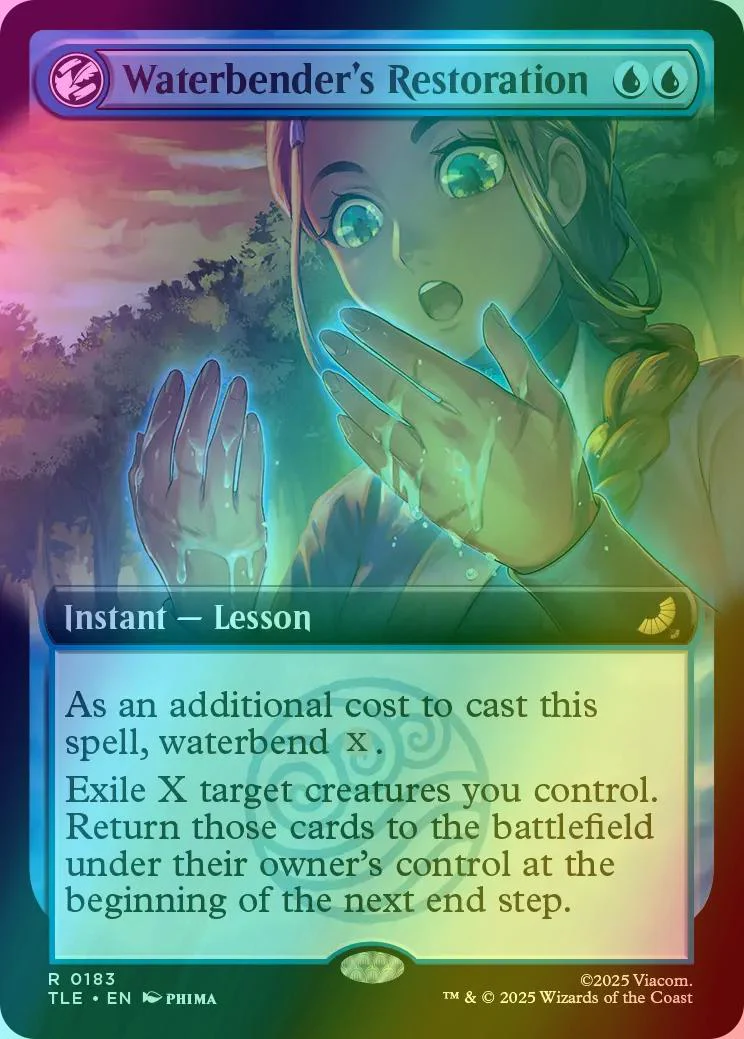 Waterbender's Restoration [183] [Extended Art] [Avatar: The Last Airbender Eternal] [Foil]