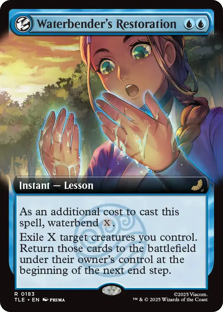 Waterbender's Restoration [183] [Extended Art] [Avatar: The Last Airbender Eternal] [Non-Foil]