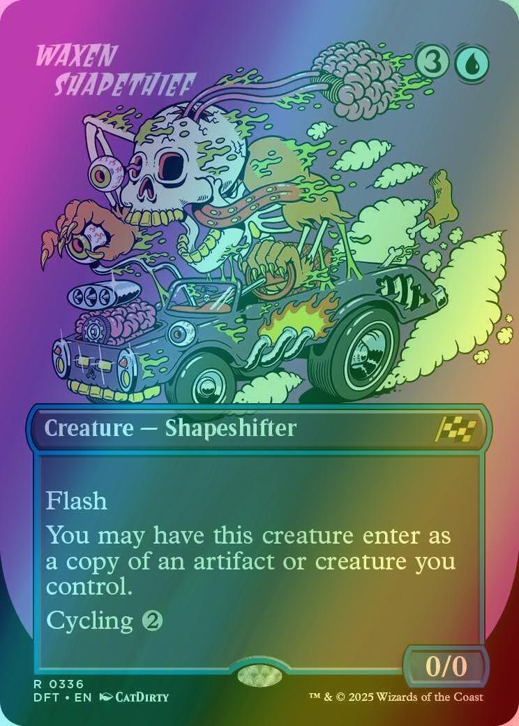 Waxen Shapethief [336] [Borderless] [Rude Rider] [Aetherdrift] [Foil]