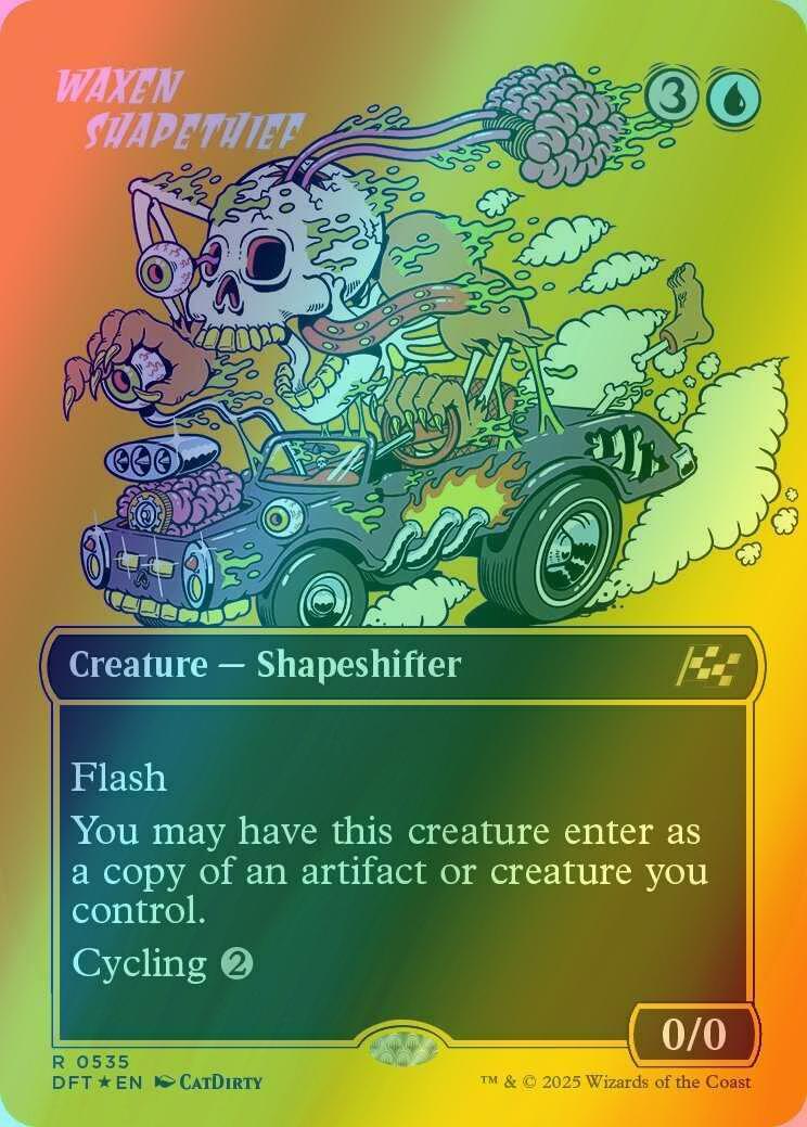 Waxen Shapethief [535] [Borderless] [Rude Rider] [Aetherdrift] [First-place Foil]
