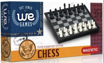 WE Games 8" Magnetic Folding Chess Set