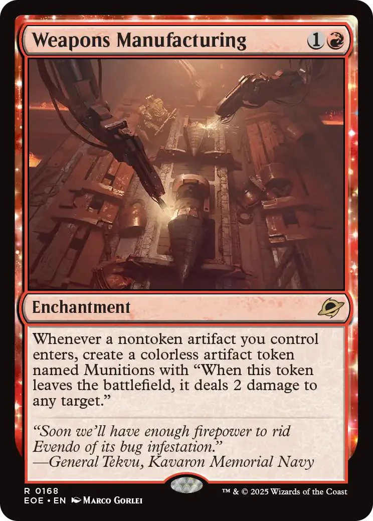 Weapons Manufacturing [168] [Edge of Eternities] [Non-Foil]