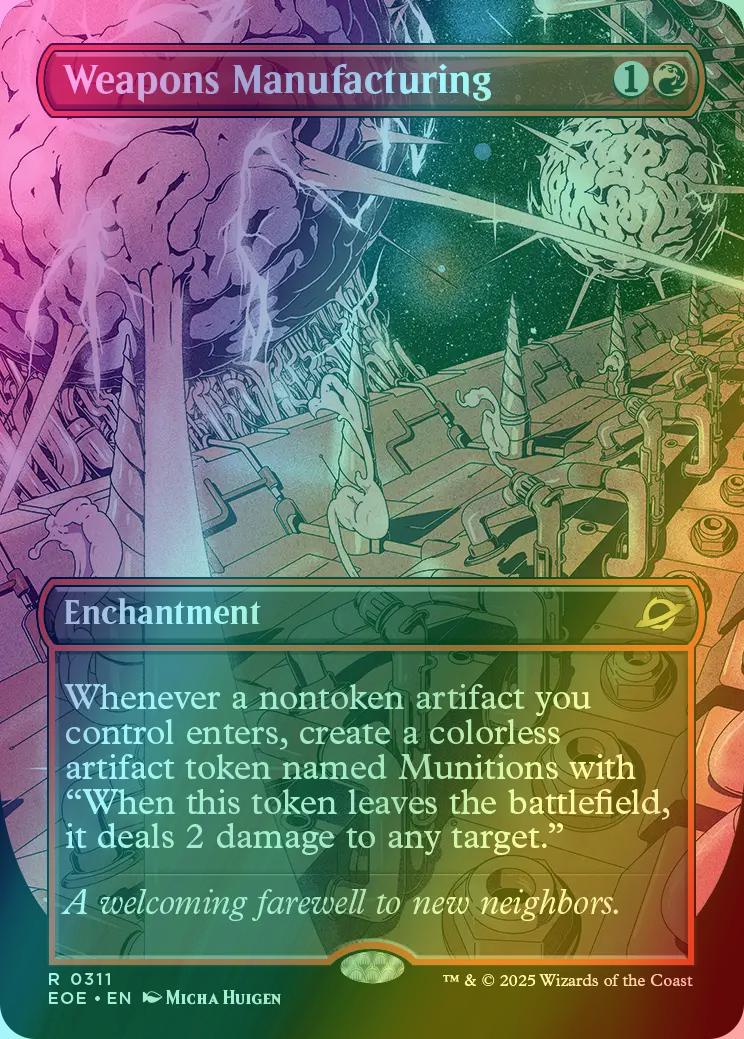 Weapons Manufacturing [311] [Borderless] [Surreal Space] [Edge of Eternities] [Foil]