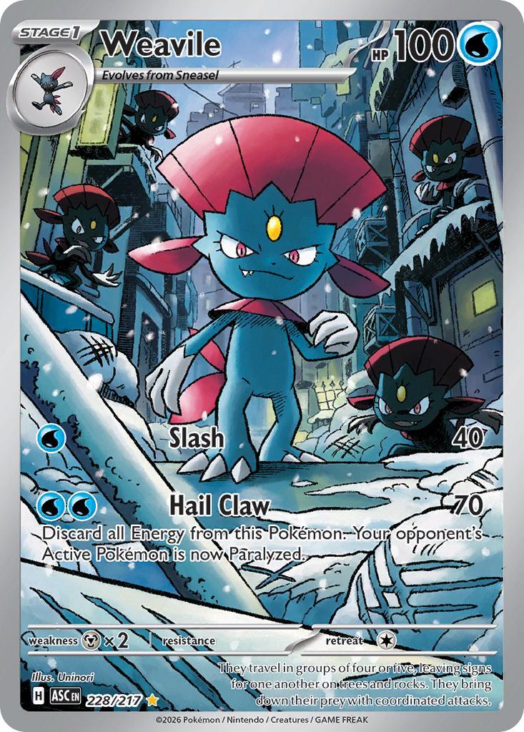 Weavile - 228/217 - Illustration Rare [me025-228] [Ultra]