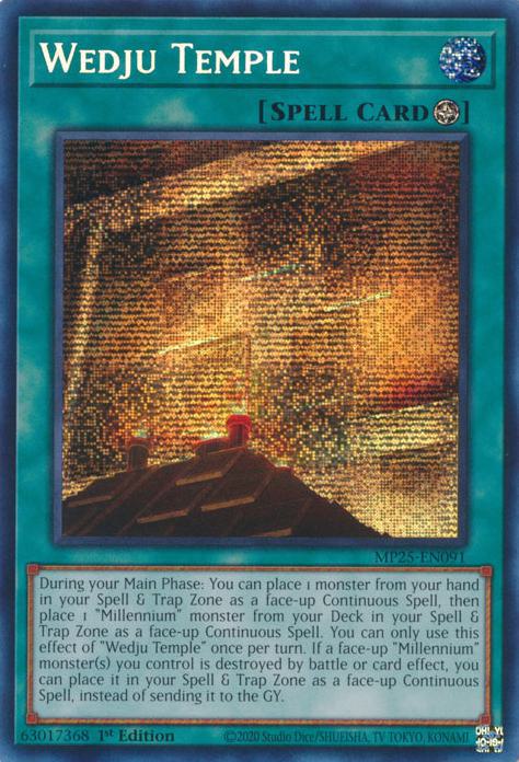 Wedju Temple - MP25-EN091 - Prismatic Secret Rare - 1st Edition