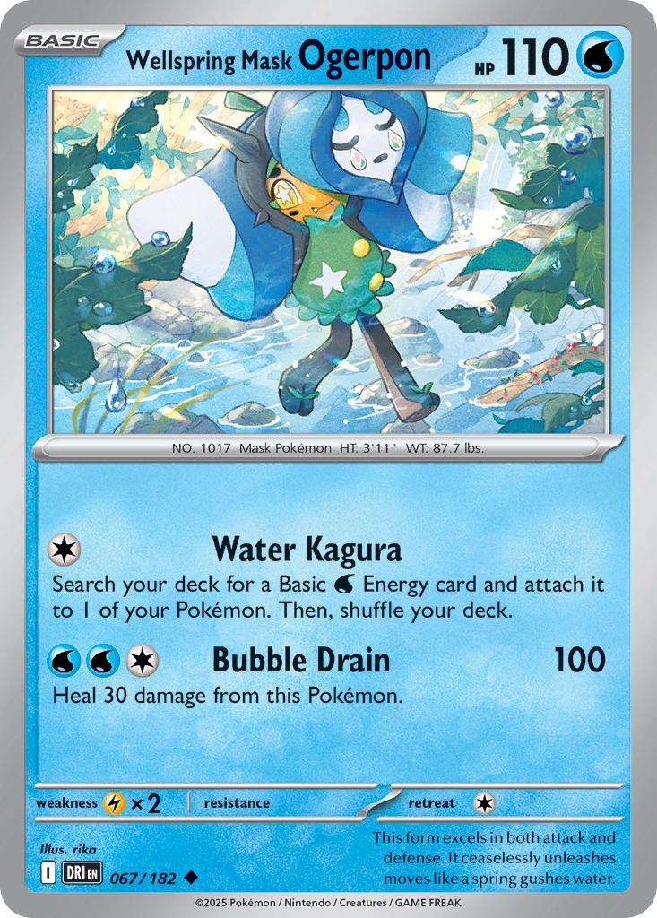 Wellspring Mask Ogerpon - 067/182 - Uncommon [sv10-067] [Non-Holo]