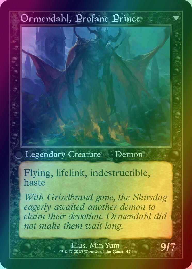 Westvale Abbey // Ormendahl, Profane Prince [474] [Retro Frame] [Innistrad Remastered] [Foil] - Image 2