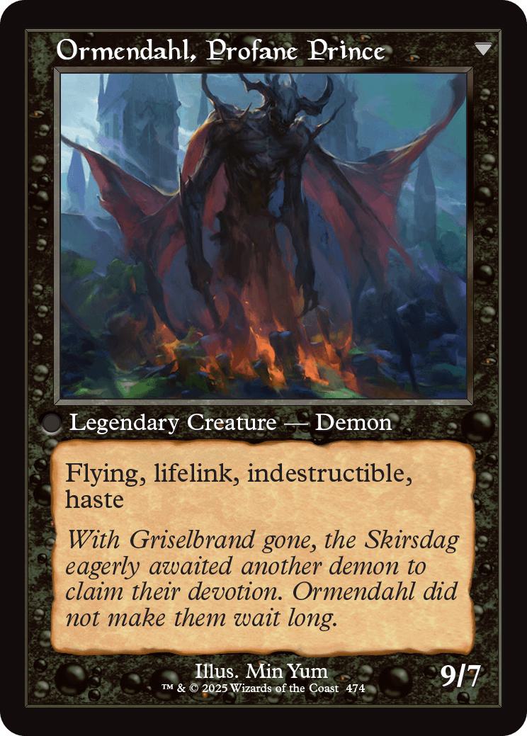 Westvale Abbey // Ormendahl, Profane Prince [474] [Retro Frame] [Innistrad Remastered] [Non-Foil] - Image 2