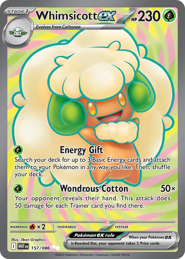 Whimsicott ex - 157/086 - Ultra Rare [sv105w-157] [Ultra]