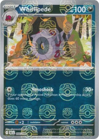 Whirlipede - Master Ball Pattern - 055/086 - Common [sv105b-055] [Reverse Holo]