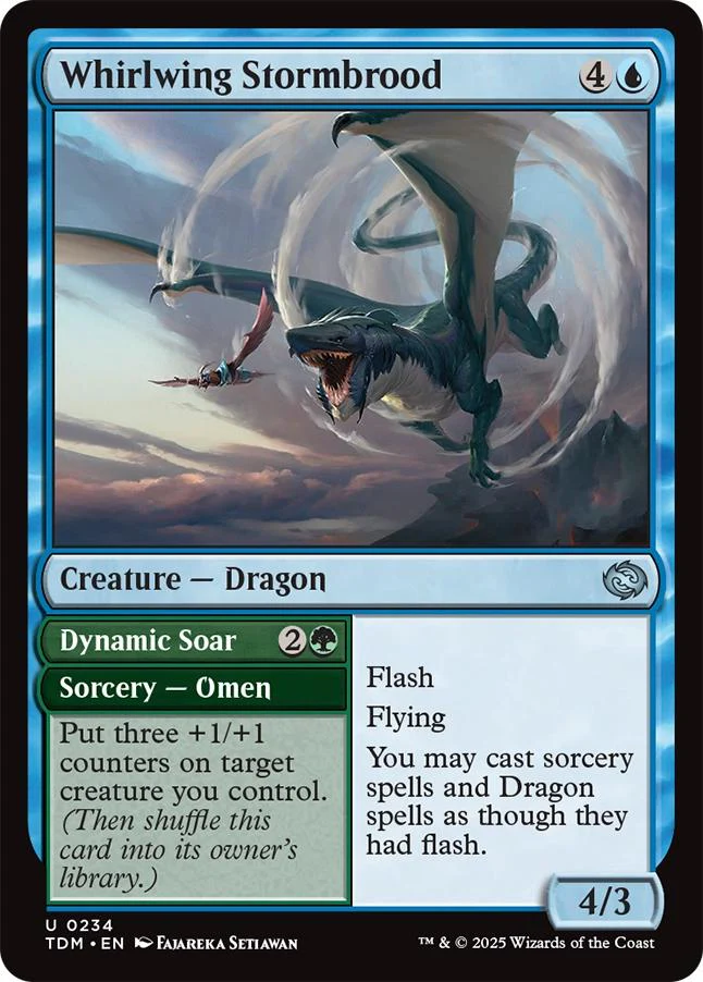 Whirlwing Stormbrood // Dynamic Soar [234] [Tarkir: Dragonstorm] [Non-Foil]