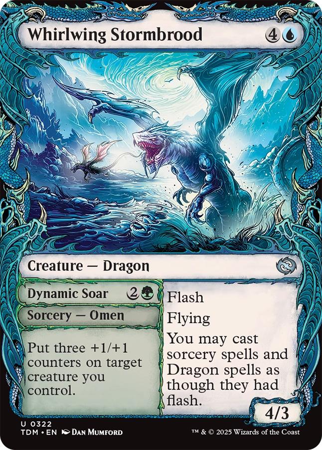 Whirlwing Stormbrood // Dynamic Soar [322] [Draconic Frame Showcase] [Tarkir: Dragonstorm] [Non-Foil]