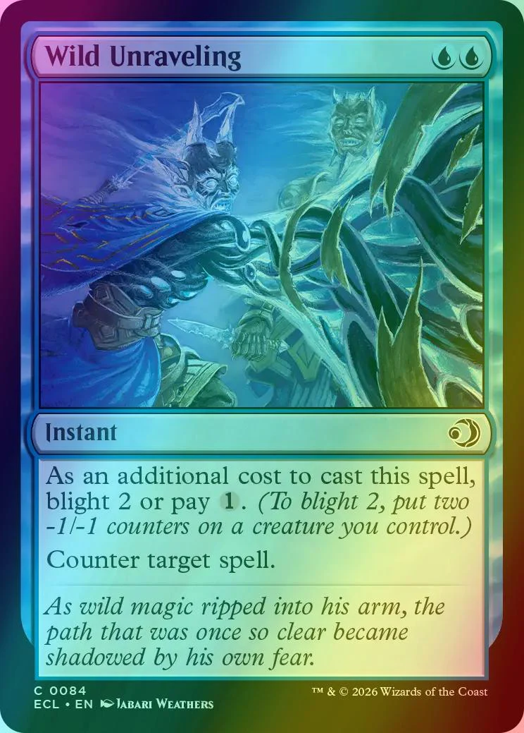 Wild Unraveling [84] [Lorwyn Eclipsed] [Foil]