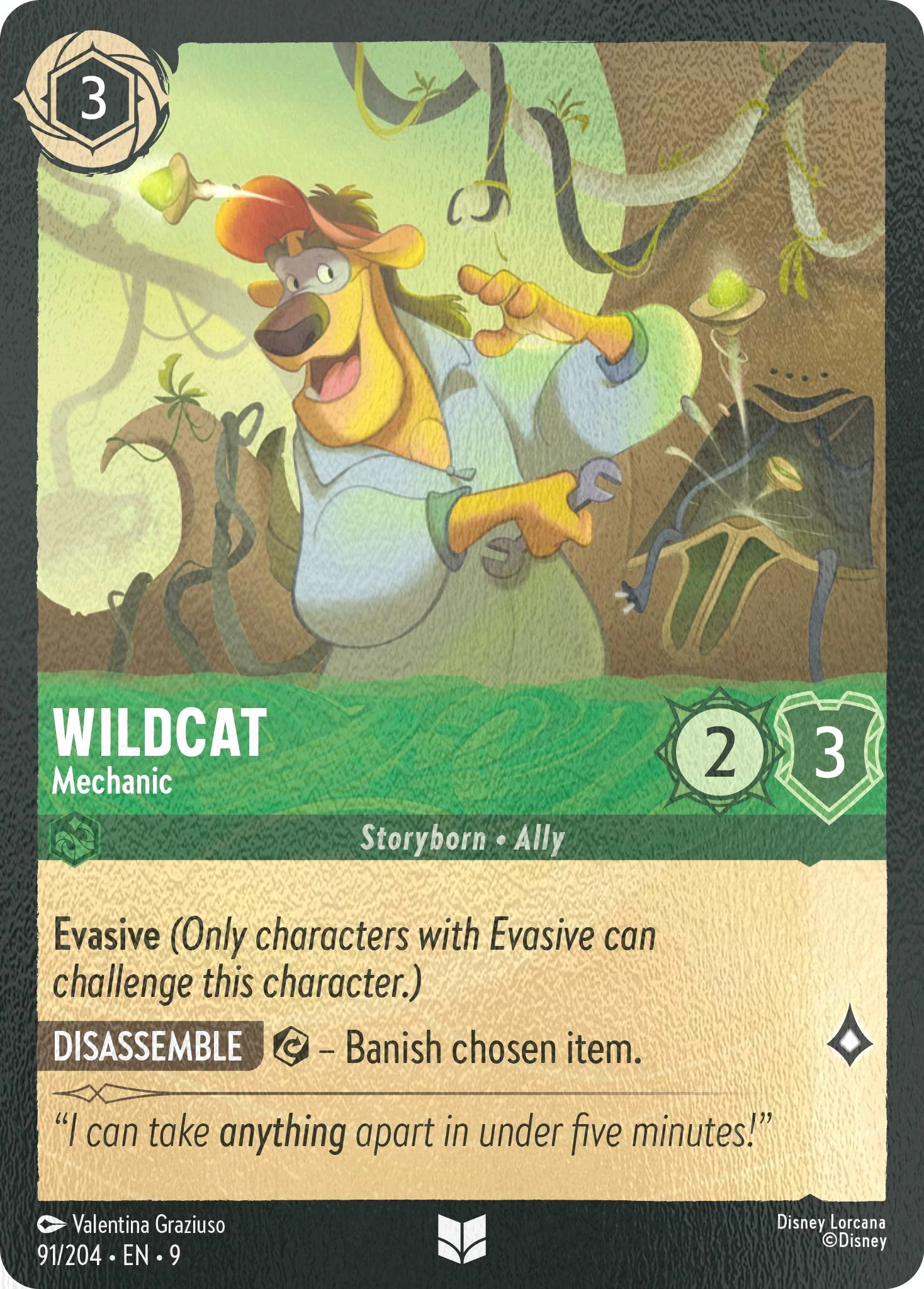Wildcat - Mechanic - 91/204 [Fabled] [Cold Foil]