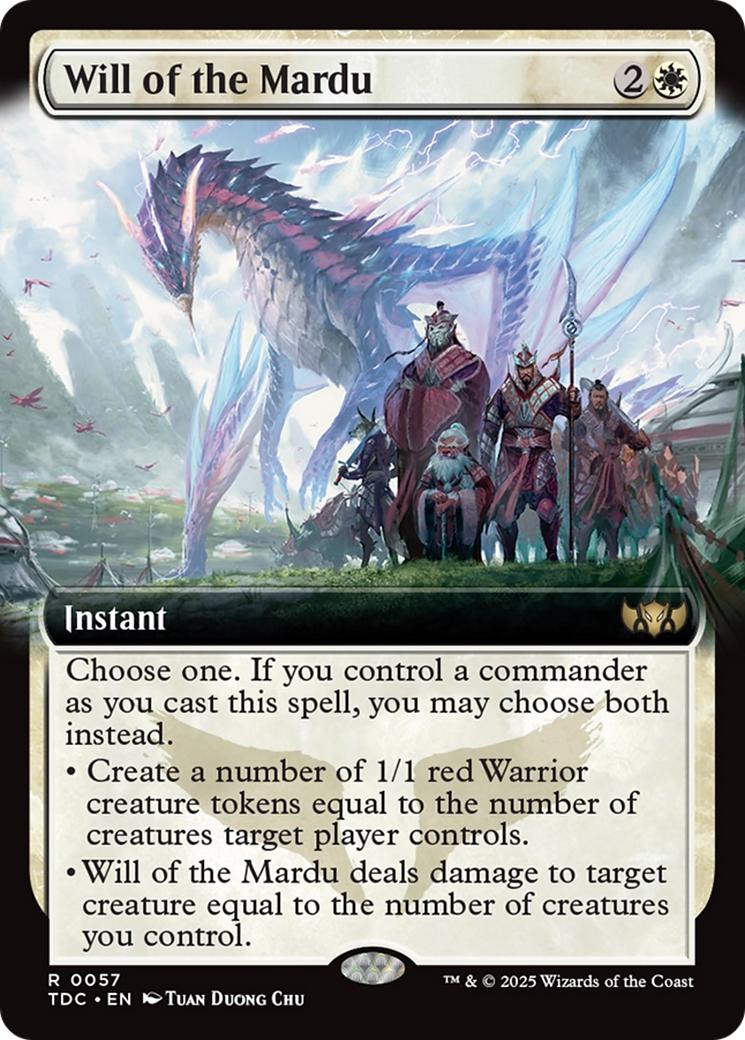 Will of the Mardu [57] [Extended Art] [Tarkir: Dragonstorm: Commander] [Non-Foil]