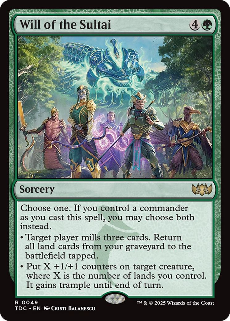 Will of the Sultai [49] [Tarkir: Dragonstorm: Commander] [Non-Foil]