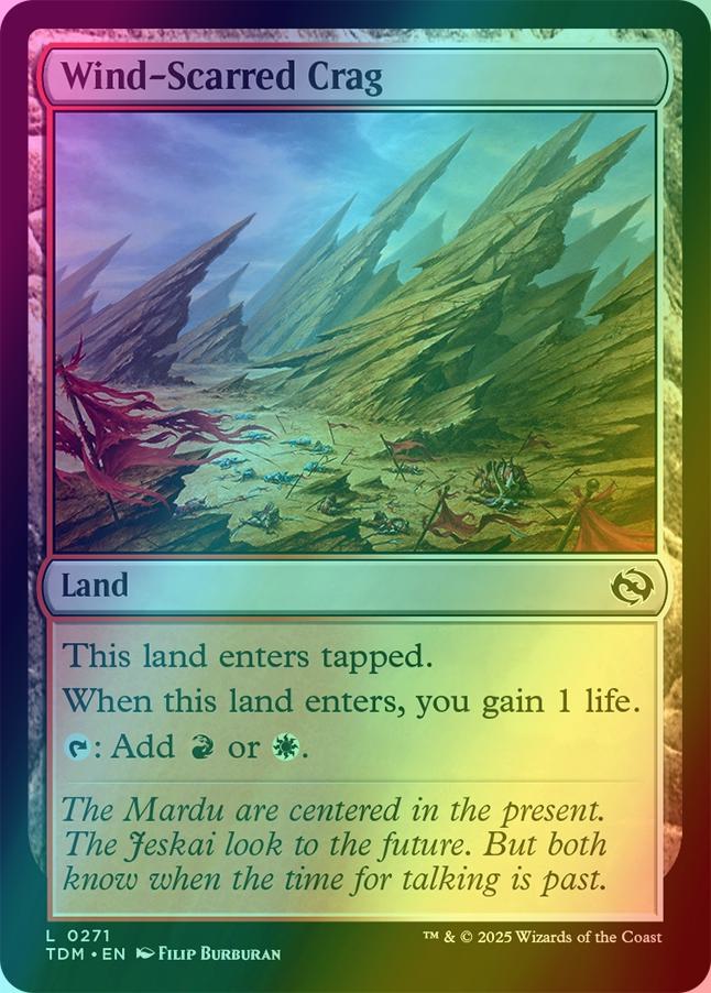 Wind-Scarred Crag [271] [Tarkir: Dragonstorm] [Foil]