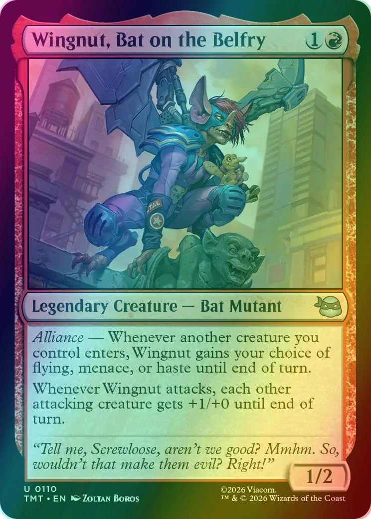 Wingnut, Bat on the Belfry [110] [Teenage Mutant Ninja Turtles] [Foil]