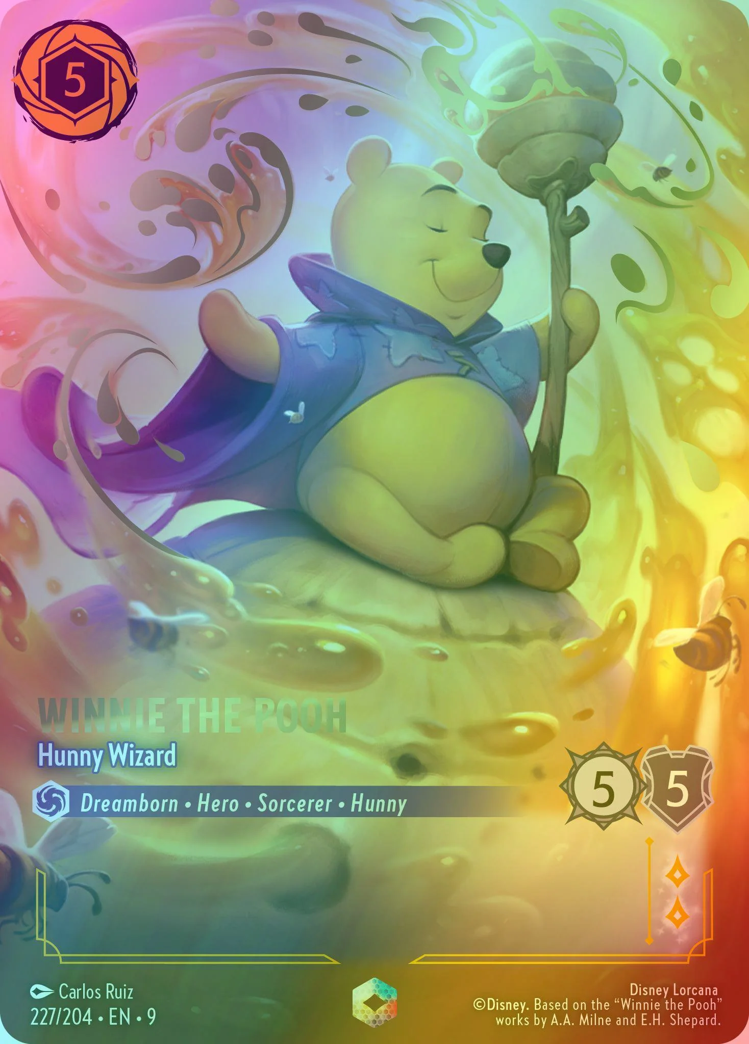 Winnie the Pooh - Hunny Wizard (Enchanted) - 227/204 [Fabled] [Holofoil]